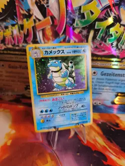 Pokemon Karte Card Blastoise Turtok Expansion Base Set Holo Wotc japanese NM- - Image 1