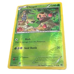 Chespin (7) 7/162 Rev Reverse Holo XY Breakthrough Pokemon NM - Image 2