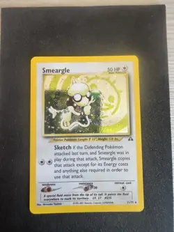 Smeargle - 11/75 - Pokemon Neo Discovery Unlimited Holo Rare Card WOTC NM - Image 1