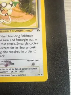 Smeargle - 11/75 - Pokemon Neo Discovery Unlimited Holo Rare Card WOTC NM - Image 5