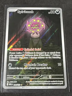 Spiritomb 148/132 Me01: Mega Evolution Illustration Rare Pokemon Card NM - Image 1