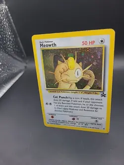 Pokemon TCG Meowth Black Star Promo Card #10 Gameboy Wizards of the Coast LP - Image 3