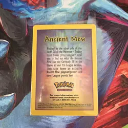 Ancient Mew SEALED Pokemon Unopened 2000 Movie Promo Holo Card - RARE Near Mint - Image 1