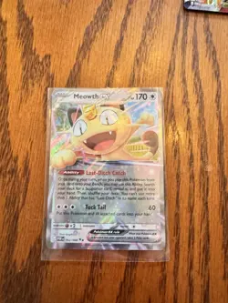 Pokemon TCG Meowth EX 062/088 POR Ability Holo 170 HP Basic Cat English Card - Image 1