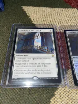 Authority of The Consuls 2x Lot 1 Non and 1 Foil Foundations MTG NM - Image 4