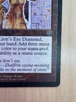 Magic: The Gathering Lion's Eye Diamond Mirage MP Reserved List - Image 4