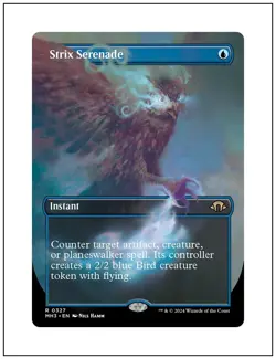 1x Strix Serenade, Borderless Art, Magic MTG NM - Image 1