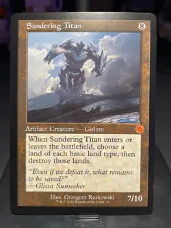 Sundering Titan 7/10 NM Retro Frame MTG - Image 1