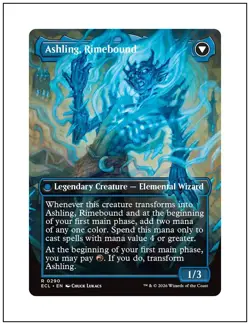 1x Ashling, Rekindled, Borderless Art, Lorwyn Eclipsed, Magic MTG NM - Image 2