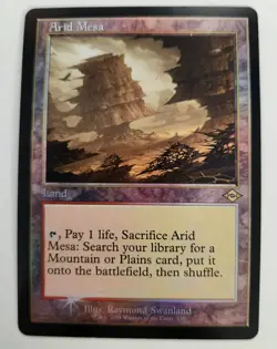 2021 Magic The Gathering Arid Mesa Retro Frame Foil Etched Modern Horizons 2 - Image 2