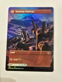 MTG Blightstep Pathway / Searstep Pathway borderless foil #291 Kaldheim NM - Image 2