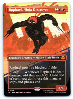 Magic Raphael, Ninja Destroyer (Borderless) Ninja Turtles TMT FOIL 0218 NM - Image 1