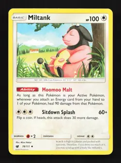 Miltank 78/111 LP Crimson Invasion English Pokemon Card TCG - Image 1