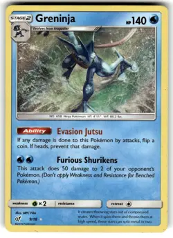 Greninja 9/18 Detective Pikachu Pokemon TCG NM - Image 1