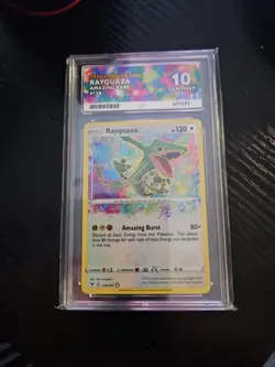 Pokemon TCG Rayquaza Vivid Voltage 138/185 Holo Amazing Rare ACE 10 Gem Mint - Image 1