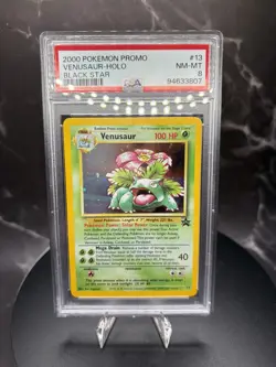 2000 Pokemon Venusaur Black Star Promo Holo 13 - PSA 8 - Image 1