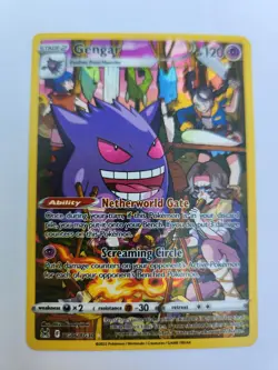 Pokemon Gengar TG06/TG30 Lost Origin Trainer Gallery Ultra Rare Holo Ability - Image 1