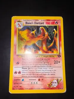 Pokemon 2000 Blaine’s Charizard Holo Gym Challenge 2/132 English Wotc - Image 1