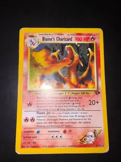 Pokemon 2000 Blaine’s Charizard Holo Gym Challenge 2/132 English Wotc - Image 2