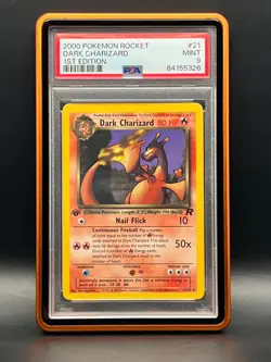 PSA 9- 1ST EDITION DARK CHARIZARD #21 Rare-2000 POKEMON ROCKET - Image 1