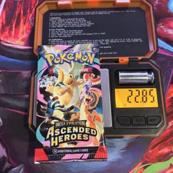 Extremely Heavy Pokemon Ascended Heroes Booster Pack 22.85 - Potential God PackU - Image 1