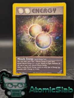 Pokemon TCG Miracle Energy 16/105 Neo Destiny Holo Rare Vintage WOTC (MP) - Image 1