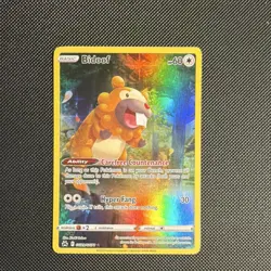 Pokemon TCG Bidoof GG29/GG70 Crown Zenith Galarian Gallery Ultra Rare Holo - Image 1