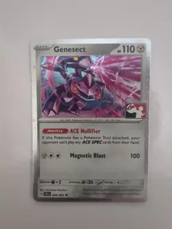Pokemon, Genesect - Cosmos Holo, Play Stamp/Shrouded Fable 040/064 Uncommon - Image 1