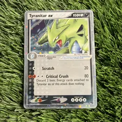 Tyranitar EX Pop Series 1 Cosmos Holo Foil Rare #17/17 2004 Pokemon LP - Image 1