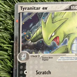 Tyranitar EX Pop Series 1 Cosmos Holo Foil Rare #17/17 2004 Pokemon LP - Image 5