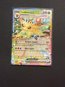 Pokemon Leafeon ex 006/131 Sv: Prismatic Evolutions Holo Double Rare 270 HP Ver… - Image 1