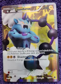 Thundurus 97/98 Emerging Powers Full Art Holo Rare Pokemon *NICE* - Image 1