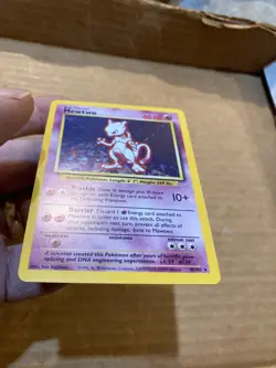 Pokemon TCG Mewtwo Base Set 10/102 Holo Unlimited Holo Rare never played with - Image 5