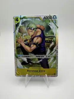 Roronoa Zoro SR OP15-113 Adventure on Kami's Island Foil One Piece Card Game - Image 1