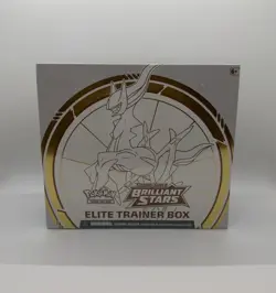 Pokemon TCG Sword & Shield Brilliant Stars Factory Sealed Elite Trainer Box - Image 1