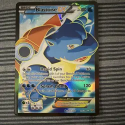Blastoise EX Full Art Ultra Rare Holo 142/146 XY HP180 Pokemon TCG Basic - Image 1