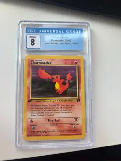 Pokemon Charmander Team Rocket 1st Edition 50/82 CGC 8 NM/Mint - Image 1