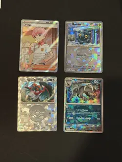 Prismatic Evolutions 4 Card Lot Masterball Pokeball Trainer NM Sleeved - Image 1