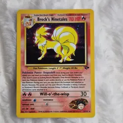 Pokemon Brock's Ninetales Gym Challenge 3/132 Holo Rare Stage 1 70 HP - Image 1