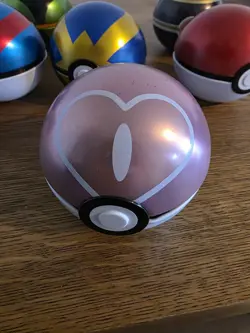 Pokemon 6x Pokeball tins inc rare Love Ball Tin - (D21) - - Image 2