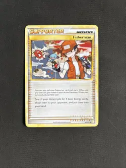 Pokemon TCG Fisherman HeartGold SoulSilver 92/123 Regular Non Holo Uncommon - Image 1