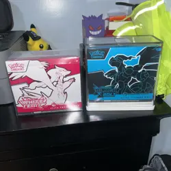 Black Bolt and White Flare POKEMON CENTER Elite Trainer Box SEALED w/ covers - Image 1