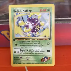 Pokemon TCG Koga’s Koffing 48/132 1st Edition Gym Challenge Uncommon WOTC - Image 3