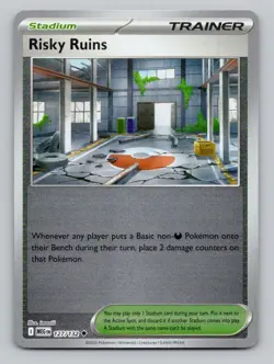 Reverse Holo Risky Ruins 127/132 Uncommon Mega Evolution Pokemon - Image 1