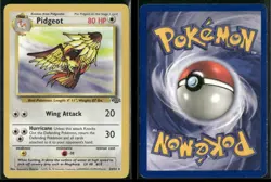 ✰ PIDGEOT 24/64 UNLIMITED RARE JUNGLE POKEMON ✰ DMG - Image 1