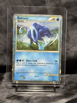 Suicune Basic HGSS21 Cosmo Holo Pokemon TCG Black Star Promo 2010 -MP- - Image 4