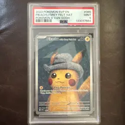 Pokemon Pikachu with Grey Felt Hat Van Gogh 085 SVP Promo English 2023 PSA 9 💎 - Image 1