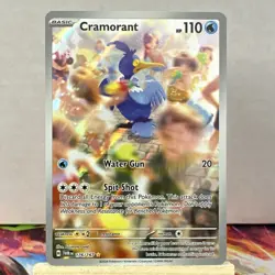 Pokemon Cramorant 176/167 Illustration Rare Holo Sv06: Twilight Masquerade TCG - Image 1
