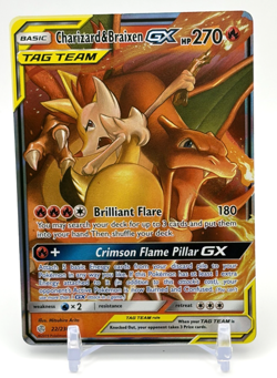 Pokemon TCG: Charizard & Braixen GX - SM - Cosmic Eclipse (SM12) #22/236 NM - Image 1