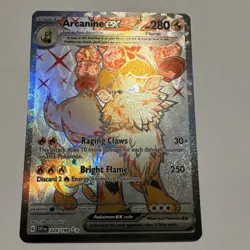 Pokemon Arcanine EX 224/198 SV01 Scarlet & Violet Ultra Rare Holo 280 HP - Image 1